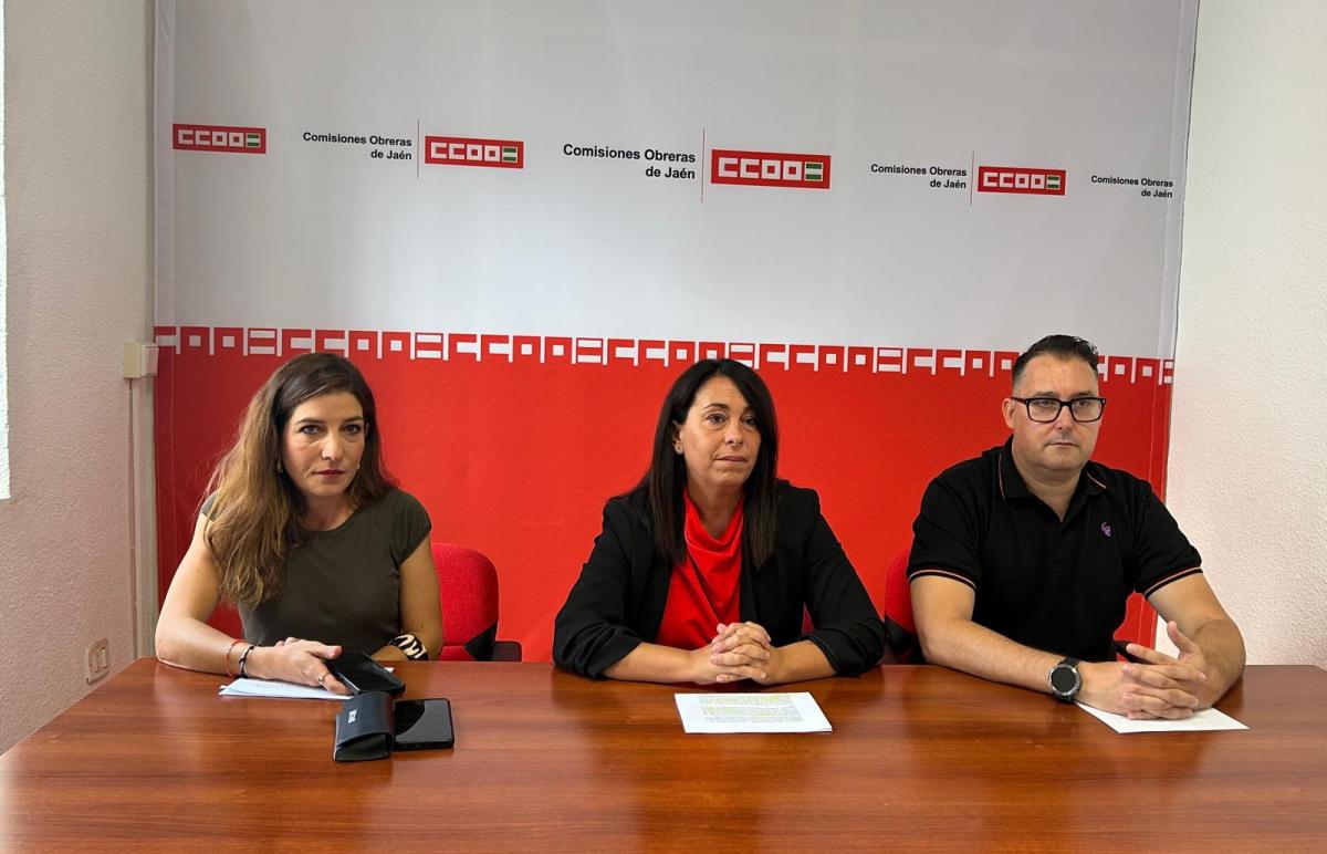 Rueda de prensa de Enseñanza de CCOO Jaén