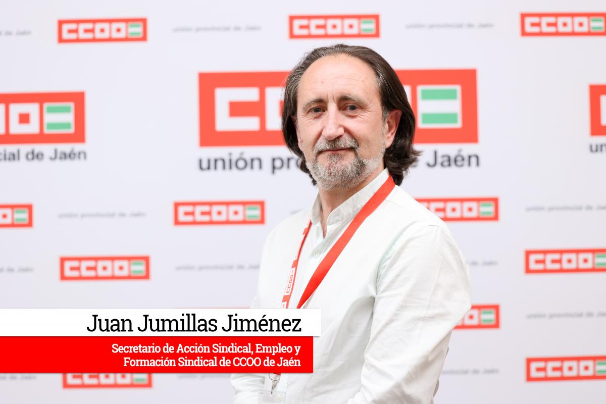 Juan Jumillas Jiménez, secretario de Acción Sindical, Empleo y Formación Sindical de CCOO de Jaén