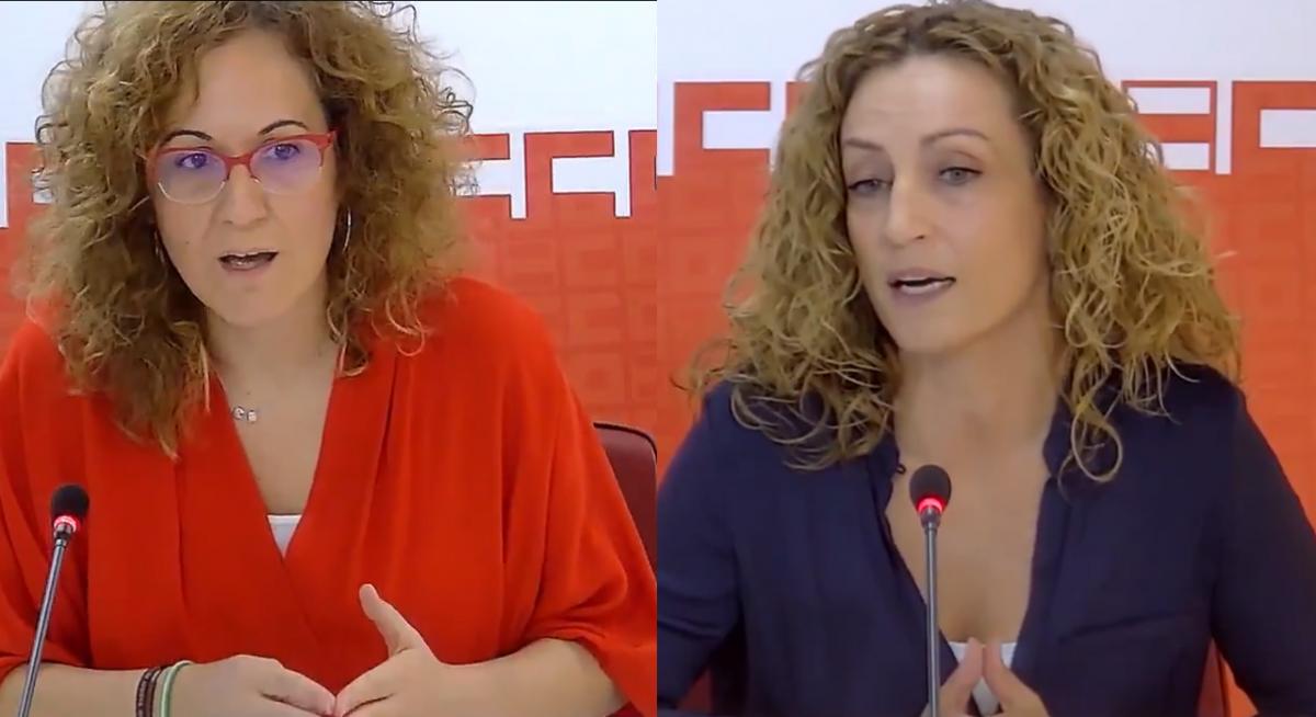 Nuria López, secretaria general de CCOO-A y Nuria Martínez, secretaria de Salud Laboral y Condiciones de Trabajo del sindicato